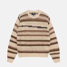 STUSSY TONAL STRIPE LINEN SWEATER 117236画像