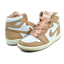 NIKE WMNS AIR JORDAN 1 RETRO HI OG praline/white-sail FN6622-201画像