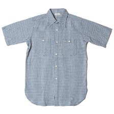 WAREHOUSE Lot 3056 SHORT SLEEVE CHECK WORK SHIRTS A柄(ギンガム)画像