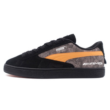 PUMA AMG SUEDE T PUMA BLACK/BRIGHT MELON 308488-01画像