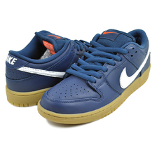 NIKE SB DUNK LOW PRO ORANGE LABEL navy/white-navy FJ1674-400画像