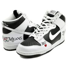 NIKE SB DUNK HI OG QS SUPREME By Any Means black/white-varsity red DN3741-002画像