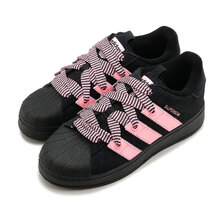 adidas SUPERSTAR XLG CORE BLACK / PINK SPARK / CORE BLACK IG7044画像