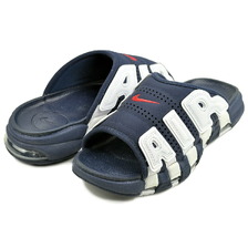 NIKE AIR MORE UPTEMPO SLIDE MIDNIGHT NAVY/UNIVERSITY RED FQ8699-400画像