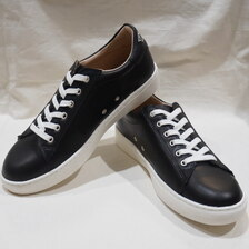 THE FLAT HEAD LEATHER SNEAKER BLACK&times;WHITE FN-FS-001画像