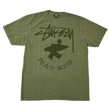 STUSSY BEACH ROOTS TEE PIGMENT DYED画像
