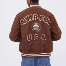 AVIREX WOOL MOSSA VARSITY JACKET 7834252026画像