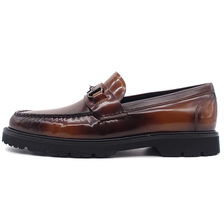 COLE HAAN AMERICAN CLASSICS BIT LOAFER CH DARK CHOCOLATE BOX BRUSH OFF/BLACK C39134画像