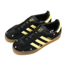 adidas Originals GAZELLE INDOOR CORE BLACK/ALMOST YELLOW /SILVER DAWN IF4490画像