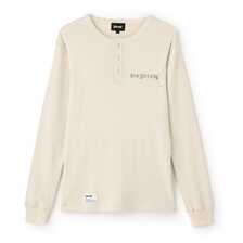 Schott ARMY RIB HENLEY LS T-SHIRT EMPIRE STATE 7824230009画像