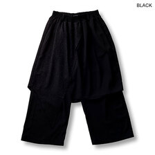 NO ID. BLACK レイヤードバギートラウザーズ 455006-848P画像