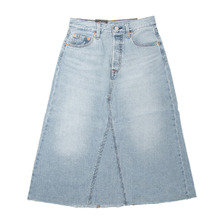 Levi's WOMEN'S HIGH-RISE A-LINE DECONSTRUCTED SKIRT SECRET SECRET (LIGHT INDIGO) A93160001画像