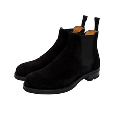 F.LLI Giacometti SIDE GORE BOOTS VELVINA BLACK FG529-VV画像