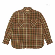SUGAR CANE TWILL CHECK L/S WORK SHIRT SC29362画像