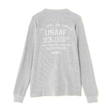 AVIREX LONG SLEEVE T-SHIRT WAFFLE FLYING TIGERS 7834230016画像