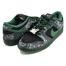 NIKE SB DUNK LOW PRO QS There Skateboards black/gorge green-summit white HF7743-001画像