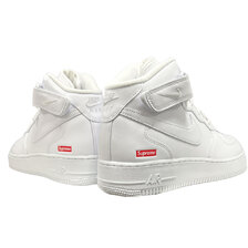 Supreme &times; NIKE AIR FORCE 1 MID SP WHITE/WHITE-WHITE FZ8784-100画像