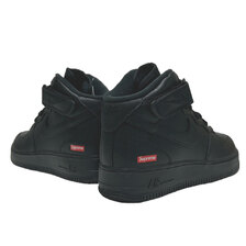Supreme &times; NIKE AIR FORCE 1 MID SP BLACK/BLACK-BLACK FZ8784-001画像