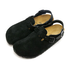 BIRKENSTOCK TOKIO (NARROW FIT) BLACK | SUEDE-LEATHER 1028348画像