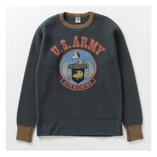 TOYS McCOY BIG WAFFLE CREW NECK SHIRT "SNOOPY U.S.ARMY AIRBORNE" TMC2455画像