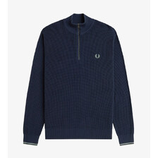 FRED PERRY Waffle Stitch Half Zip Jumper K8557画像
