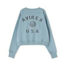 AVIREX VARSITY LOGO CREW SWEAT NYC 7834232601画像
