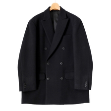 Scye Super140 'S Wool Melton D.B Half Coat 1124-43013画像