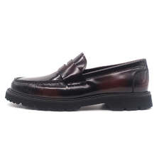 COLE HAAN AMERICAN CLASSICS PENNY LOAFER DEEP BURGUNDY/BLACK C36537画像