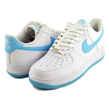 NIKE AIR FORCE 1 07 white/aquarius blue-white FQ4296-100画像