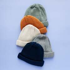 RoToTo COTTON ROLL UP BEANIE R5021画像
