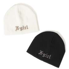 X-girl OLD ENGLISH LOGO BEANIE 105243051002画像