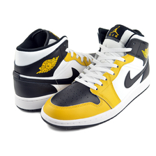 NIKE AIR JORDAN 1 MID yellow ochre/black-white DQ8426-701画像