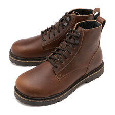 BIRKENSTOCK HIGHWOOD LACE MID (REGULAR FIT) CHOCOLATE | NATURAL-LEATHER 1028241画像