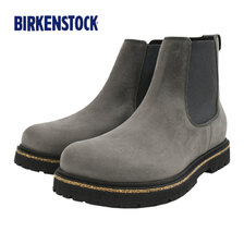 BIRKENSTOCK HIGHWOOD SLIP ON MID (REGULAR FIT) NATURAL LEATHER OILED GRAPHITE 1028251画像