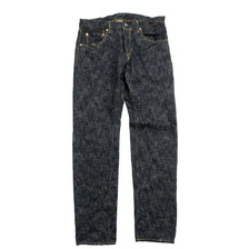ONI DENIM Relax Tapered 17oz Oni Kasuri Denim ONI-622KA画像