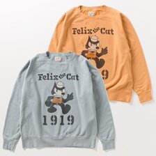 TOYS McCOY GARMENT DYING SWEAT SHIRT FELIX THE CAT "1919" TMC2449画像