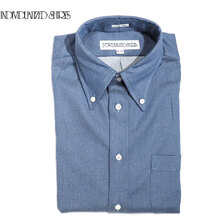 INDIVIDUALIZED SHIRTS L/S STANDARD FIT B.D. HUNTER TWILL FIELD SHIRTS /blue画像