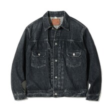 SUGAR CANE Lot No. SC15650H / 14.25oz. BLACK DENIM JACKET 1953 AGED MODEL画像