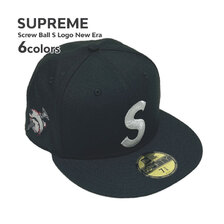 Supreme 24FW Screw Ball S Logo New Era画像
