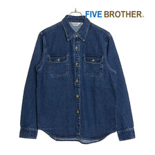 FIVE BROTHER DENIM WORK SHIRTS V.BLUE 152440画像