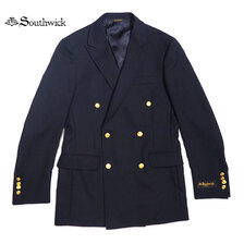 Southwick PAXTON WOOL NAVY DOUBLE BLAZER navy画像
