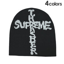 Supreme &times; THRASHER 24FW Cross Cuffless Beanie画像