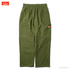 COOKMAN Chef Pants Semiwide Front Pocket Duck Canvas Olive 231-43820画像