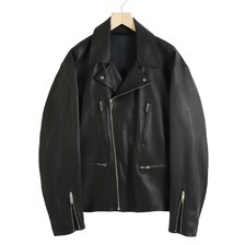 Porter Classic LEATHER RIDERS JACKET W/LOVE & PEACE SILVER (ENTREFINO) PC-017-2981画像