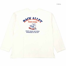 BARNS 90's BIG 9SLEEVE PRINT T-SHIRT - BACK ALLEY - BR-24404画像