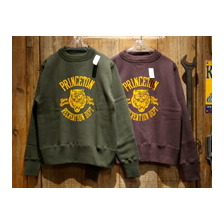 Cushman フロッキープリントセットインスウェット PRINCETON TIGERS 26901F画像