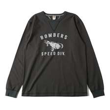 BARNS 14/- COZUN Double V Gusset L/S Print T-shirt BOMBERS BR-24407画像