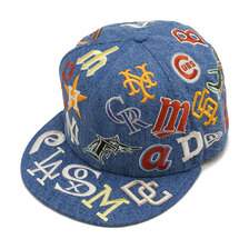 NEW ERA 9FIFTY Team Logo Allover MLB クーパーズタウン ウォッシュドデニム 14307453画像