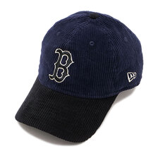 NEW ERA 9TWENTY MLB Corduroy コーデュロイ ボストン・レッドソックス ネイビー ブラックバイザー 14307653画像