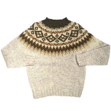 PEMBRIDGE SHEPHERD #M5225 MEN'S MOCK NECK portland brown mix画像